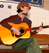NYC subway musician